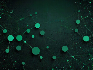 abstract green background with bubbles