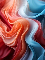 Obraz premium colorful abstract background with red blue and white fabric