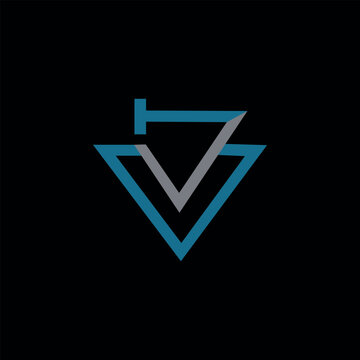 Colorful VVT Logo Image, Unique VV vvt Logo Icon Vector Art For Your Any Type Of Business Or Company