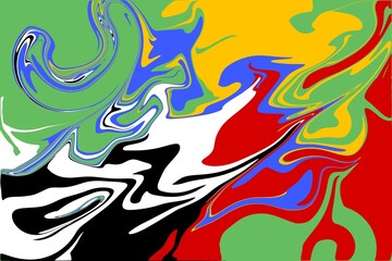 Colorful swirl waves abstract pattern background for PC wallpaper and aesthetic wallpaper.