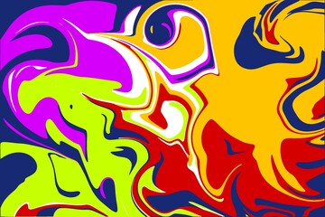 Colorful swirl waves abstract pattern background for PC wallpaper and aesthetic wallpaper.