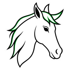 horse head vector illustration