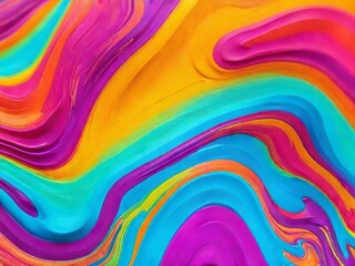 Obraz premium Colorful abstract fluid background. Liquid marble background. Liquid painting abstract texture. An intensely colorful blend of vibrant acrylic colors.