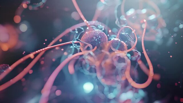 A view of the loop of Henle a section of the nephron responsible for creating a concentration gradient crucial for the kidneys ability to filter and reabsorb water.