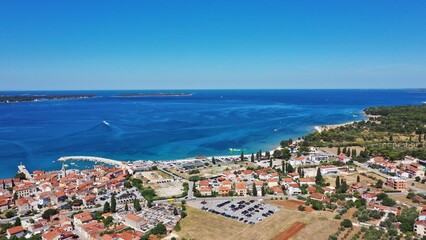 Luftbild – Fazana - Istrien Kroatien im Sommer