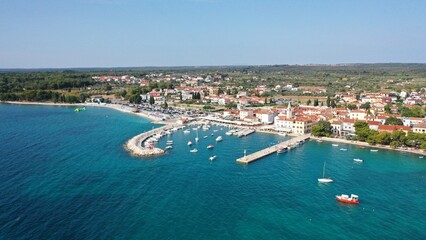 Luftbild – Fazana - Istrien Kroatien im Sommer
