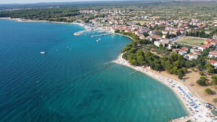 Luftbild – Fazana - Istrien Kroatien im Sommer