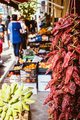 peppers at market