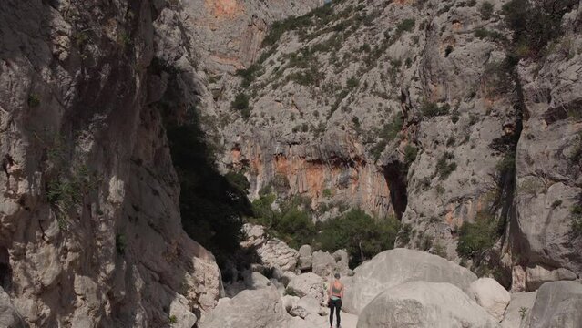 Gola di Gorropu gorge in Sardinia - The Gennargentu National Park, Province of Nuoro