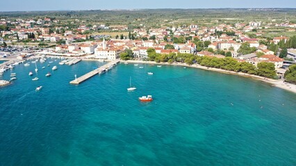 Luftbild – Fazana - Istrien Kroatien im Sommer