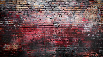Obraz premium Red brick wall for background.