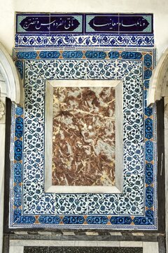 Some of the best examples of luxurious mother-of-pearl inlays in Topkapi Palace Topkapi Palace in Istanbul, (Turkey)