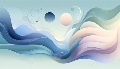 abstract background with waves