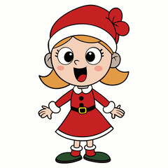 vector-cartoon-little-girl-singing-in-christmas-co