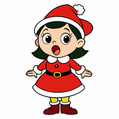 vector-cartoon-little-girl-singing-in-christmas-co