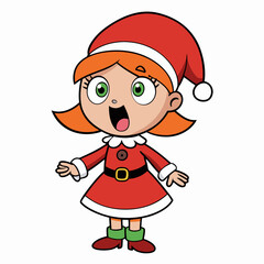 vector-cartoon-little-girl-singing-in-christmas-co