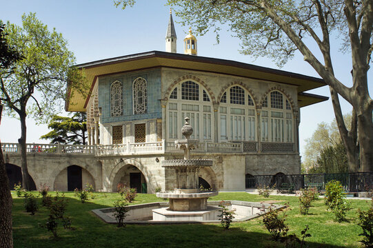 The Baghdad Pavilion, located inside the Topkapi Palace in Istanbul, is a small wooden pavilion built in 1639 to celebrate the conquest of Baghdad by the Ottoman sultan Murad IV