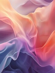 Fototapeta premium Abstract Wavy Background with Pink and Blue Hues.