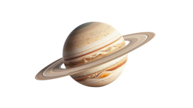 Saturn on a transparent background