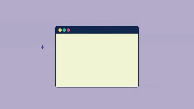 template web page with speech bubbles.