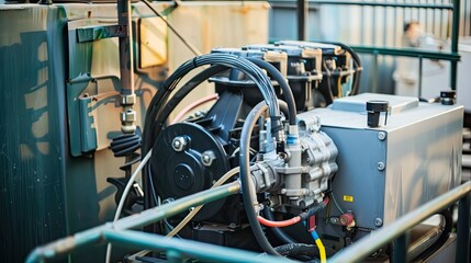 Powerful diesel generator equipment