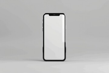 Smartphone Mockup with Blank White Screen for Global Business Marketing Infographic