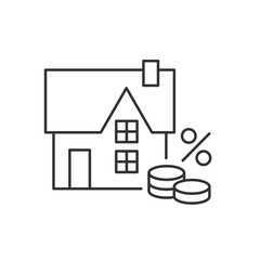 House Icon on White. Buy-to-let Mortgage Concept.