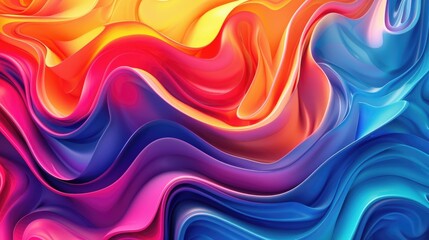 Abstract Colorful Swirls Background.