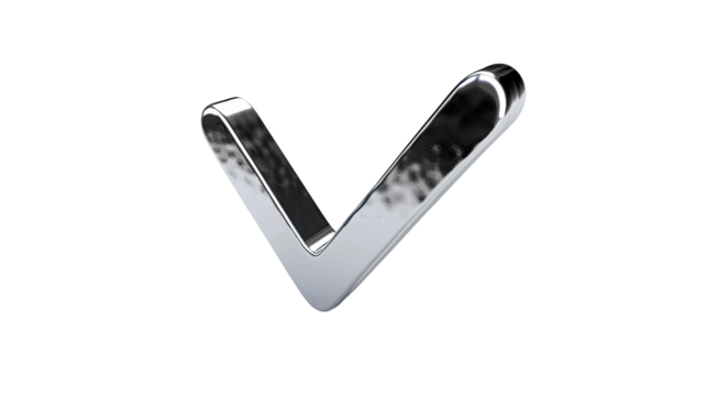 Check mark on transparent background