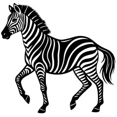 zebra-in-action-silhouette-isolated-on-white-backg