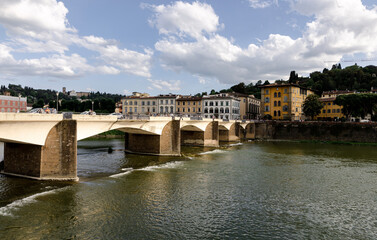 Fototapeta premium Florence. The embankment of the Arno River