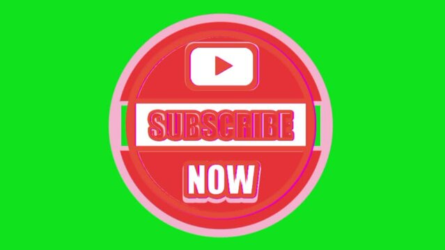 green screen neon subscribe symbol for youtube copyright free can be used, illustration, vektor 