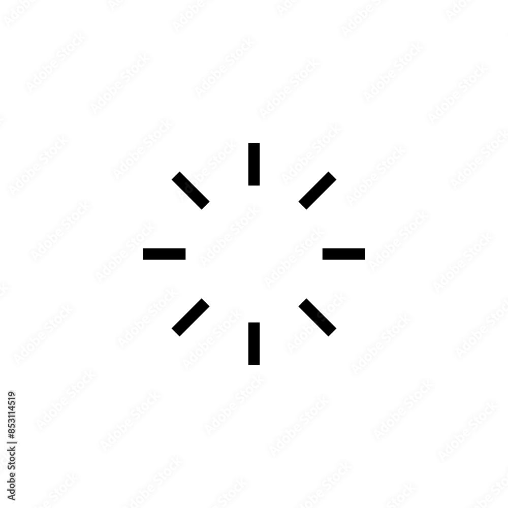 Aufkleber loading icon . waiting icon sign, progress, load, wait, spin icons - update system icon, loading pro