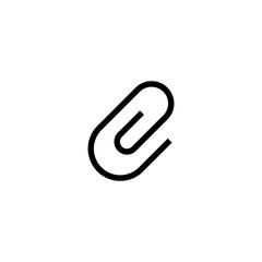 link icon symbol paper clip icon, attach file document symbol . attachment symbol