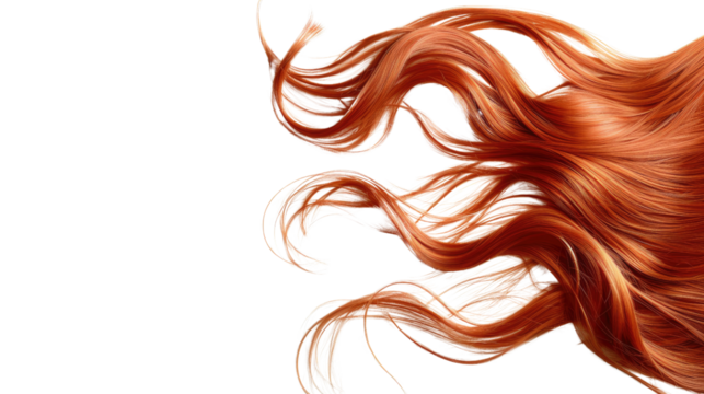 Wig on a transparent background