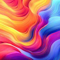 A colorful swirl of pink, yellow, and blue paint.