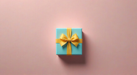 gift box on a wooden background