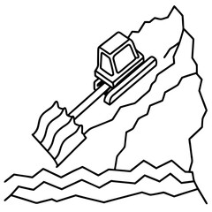Construction vehicles coloring pages for children book