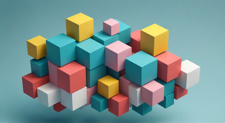 Obraz premium colorful cube