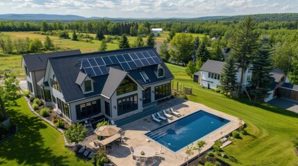 Photo of solar panels, generation of electricity using the sun