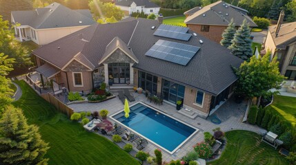 Photo of solar panels, generation of electricity using the sun