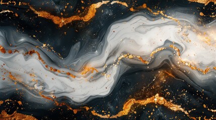 White black and gold marble texture design