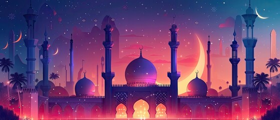 Eid al adha mubarak Greetings Background. abstract Illustration for greeting card, poster and banner.