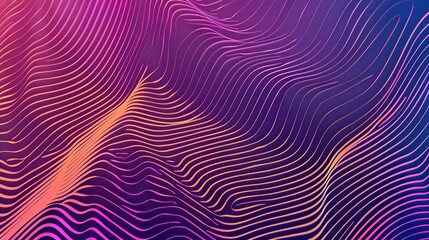 abstract lines background gradient in cyberpank style
