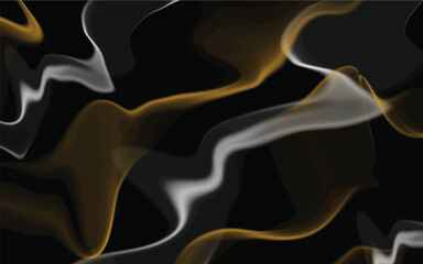 Marble with abstract smoke pattern in gold and white color 