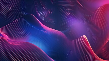 abstract lines background gradient in cyberpank style