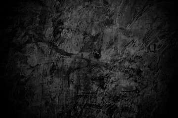 Old wall texture cement dark black gray background abstract grey color design are light with white gradient background.