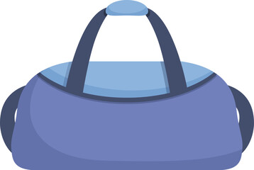 Blue sport bag presenting empty space for brand identity