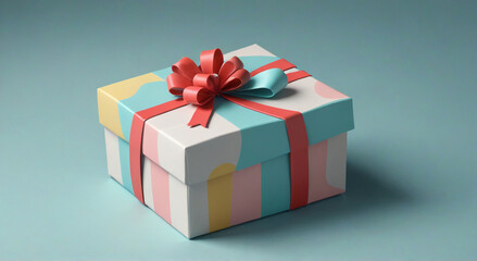 Obraz premium gift box with ribbon