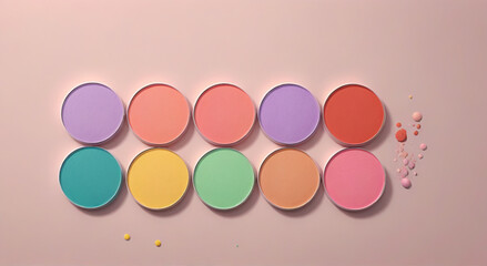 close up of palette